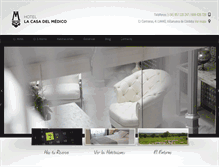 Tablet Screenshot of hotellacasadelmedico.com